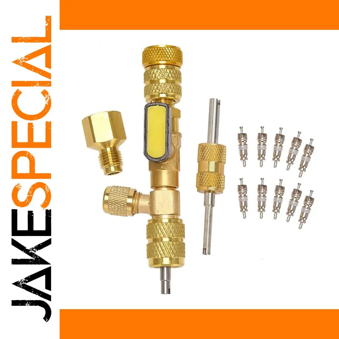 Dual Size Valve Core Remover Kit for Refrigerants 1 Dual Size Valve Core Remover Kit for Refrigerants