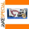 1:50 Scale Red Silver Alloy Excavator Model