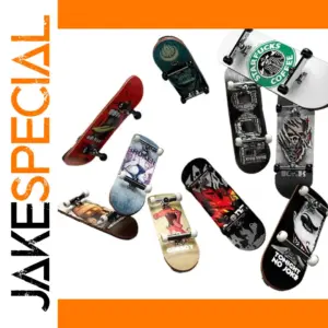 Wood Finger Skateboard with Alloy Wheels
