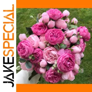 Silk Peony Artificial Flower Bouquet 5 Heads