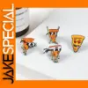 Funny Pizza Man Enamel Pin for Bags and Clothes
