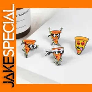 Funny Pizza Man Enamel Pin for Bags and Clothes