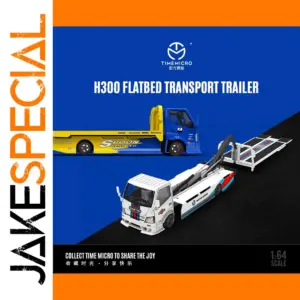 TimeMicro 1:64 H300 Flatbed Transport Trailer Model