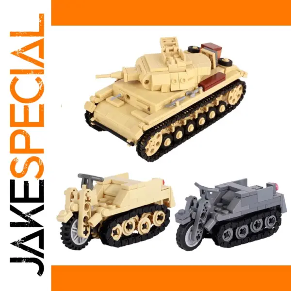 WW2 German Tank Building Block Set SDKFZ. 2 Half Track
