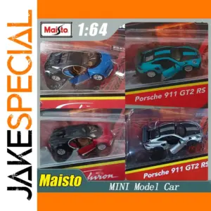 Maisto 1:64 Porsche 911 GT2 RS & Bugatti Chiron Cars