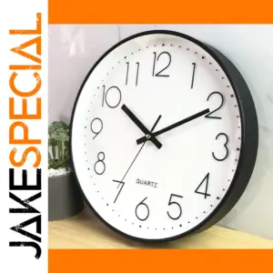 Silent 12 Inch Modern Wall Clock Design