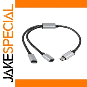 USB C Male to Dual USB C Female Splitter