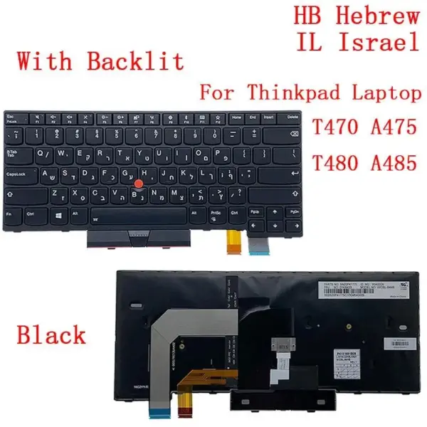 Backlit Keyboard for Lenovo Thinkpad T470 T480 - Image 11