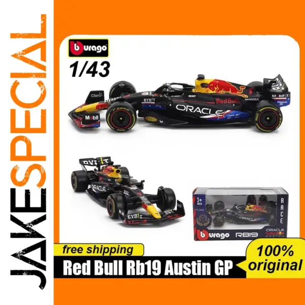 Bburago 1:43 Red Bull RB19 Austin GP Diecast Model