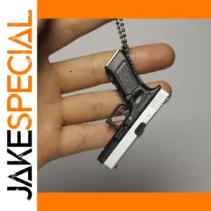 G17 Pistol Keychain Metal Model with Slide Lock