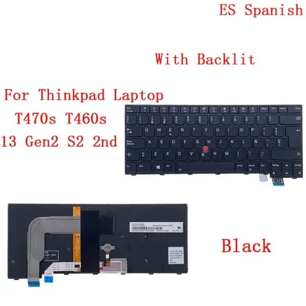 Backlit Keyboard for Lenovo ThinkPad T470s - Image 7