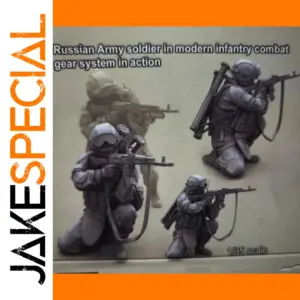 1/35 Scale Resin WWII Infantry Figure Kit Unassembled