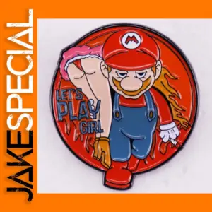 Mario Video Game Enamel Pin Brooch Accessory
