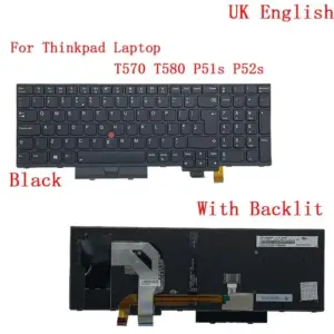 Lenovo ThinkPad T570 P51S Backlit UK Keyboard 29 6184ec04 no logo