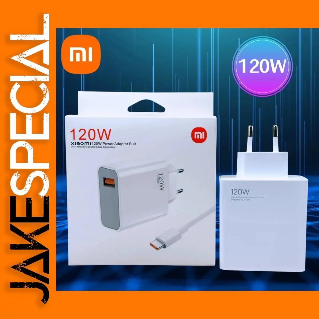 thumbnail image 2 of Xiaomi 120W Fast Charger USB-C Power Adapter & Cable Set – Works With Redmi Note 11/12 Pro, Mi 13 & More! 2 of 6