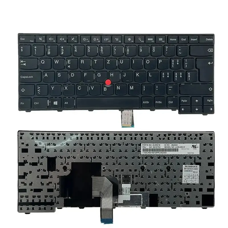 CH Swiss Keyboard for Lenovo T460/T450 5 CH Swiss Keyboard for Lenovo T460/T450 - Image 5