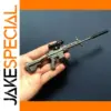 Mini Silver Assault Rifle Replica Collectible