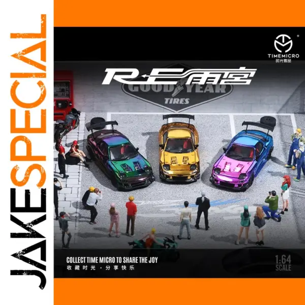 Time Micro 1:64 Mazda RX-7 Rain Palace Model