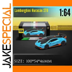 Lamborghini Huracán STO 1:64 Scale Model Blue