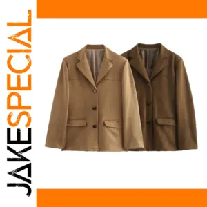Vintage Women's Oversized Faux Leather Jacket