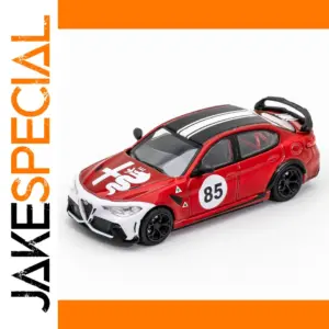 DCT 1/64 Red White Racing Car Model 85