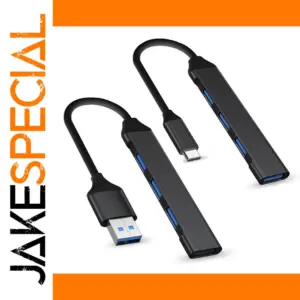 4-Port USB Type C Hub Splitter for PC