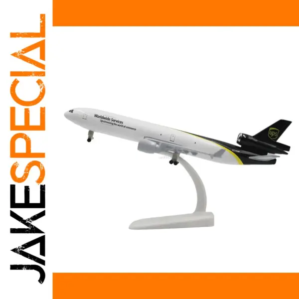 UPS MD11 Diecast Airplane Model 20cm Display
