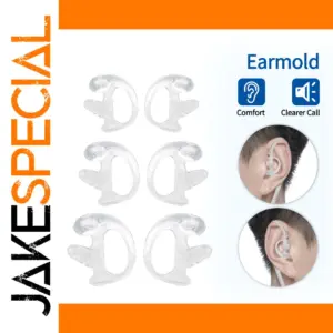 ABBREE Silicone Earmold for Walkie Talkie