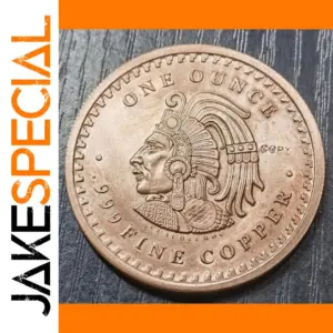 Replica Indian Mayan Calendar Copper Medal 39mm