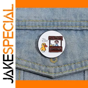 Funny Cartoon Duck Enamel Pins for Kids and Friends