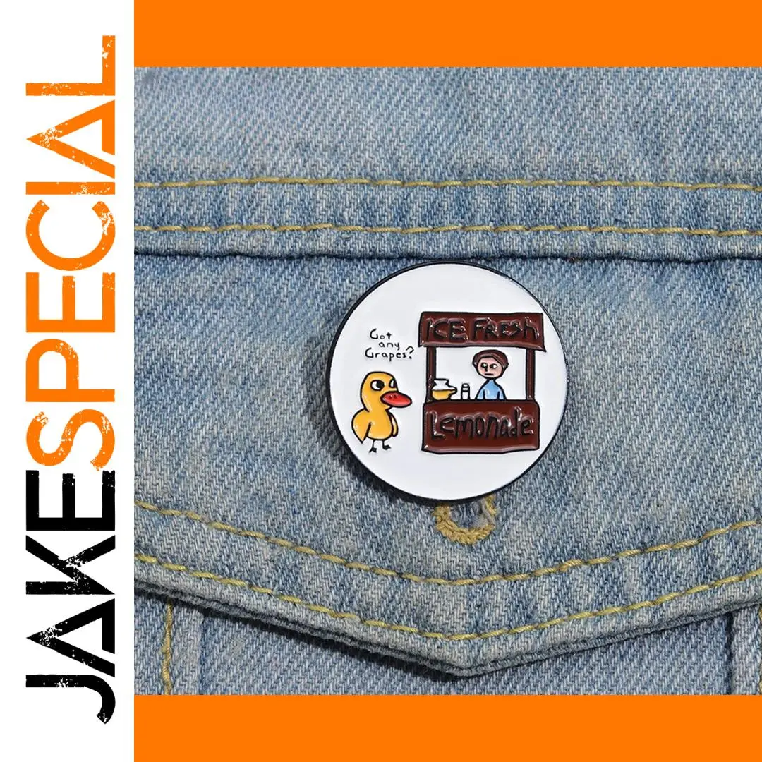 Funny Cartoon Duck Enamel Pins for Kids and Friends 1 Funny Cartoon Duck Enamel Pins for Kids and Friends