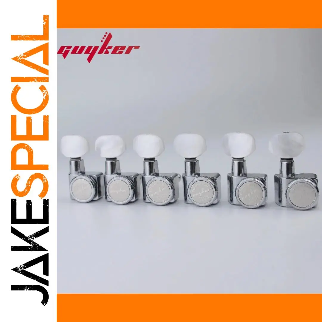 Guyker 6 In-line Guitar Locking Tuners 1:18 1 Guyker 6 In-line Guitar Locking Tuners 1:18