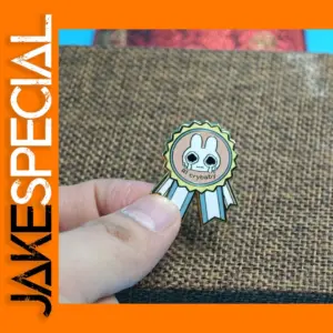 Kawaii Crybaby Medal Enamel Pin Brooch