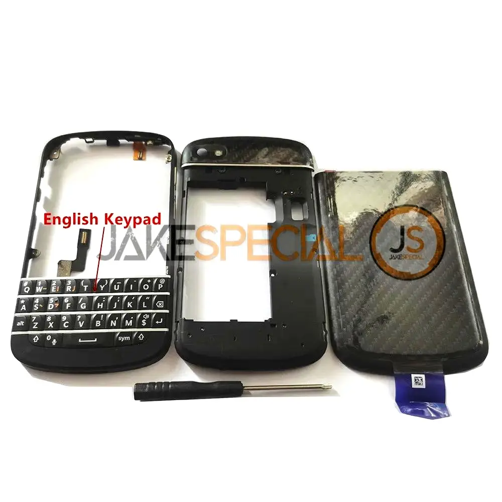Black Q10 Full Housing and Keypad Replacement for Blackberry Q10 4 Black Q10 Full Housing and Keypad Replacement for Blackberry Q10 - Image 4