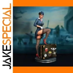 1/24 Resin Pinup Stewardess Figurine Kit