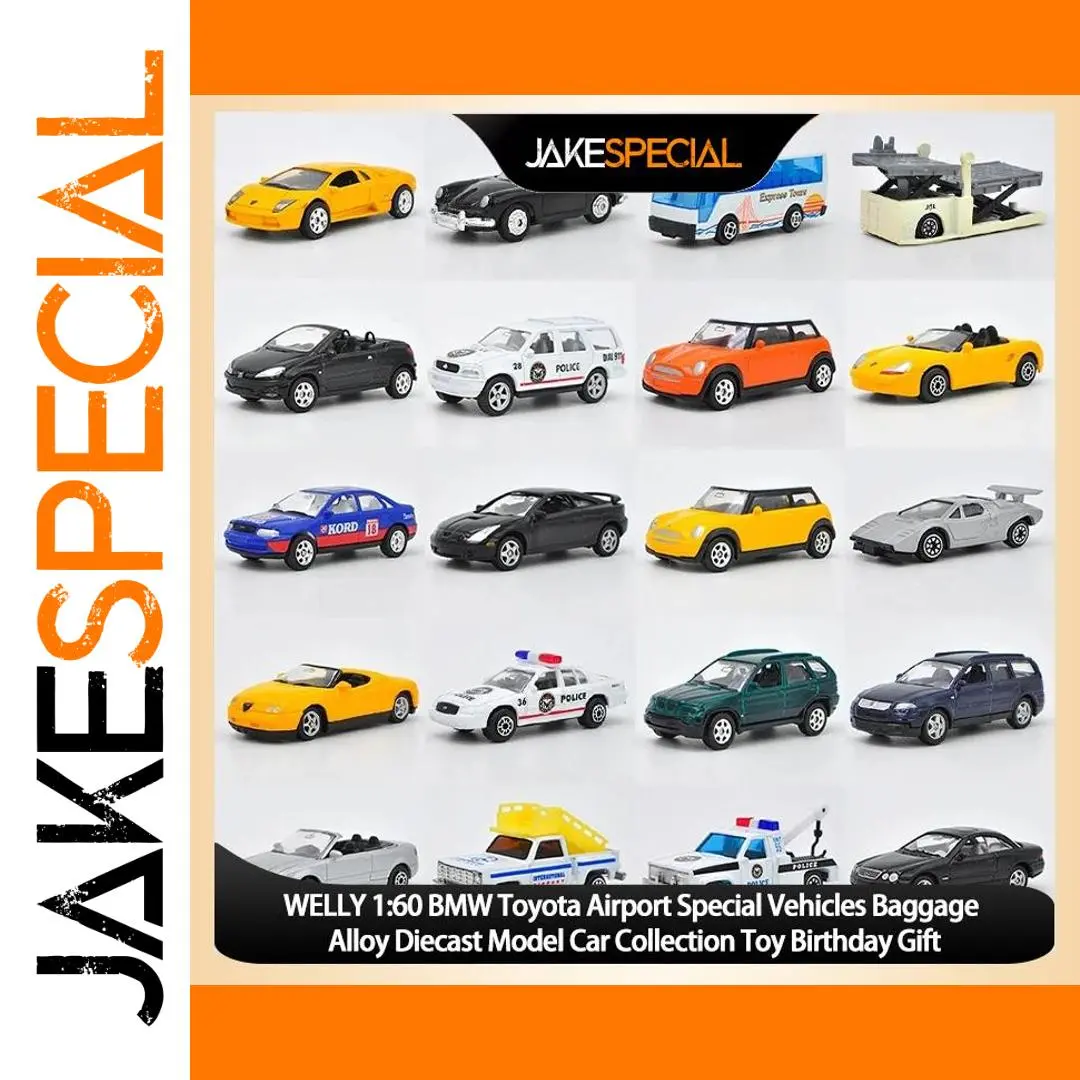 Welly 1:60 BMW Toyota Airport Baggage Tractor 1 Welly 1:60 BMW Toyota Airport Baggage Tractor