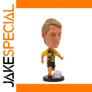 Stylized Soccer Player Figurine in Yellow Jersey