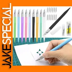 Art Knife Pen with 12 Blades for Crafting