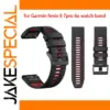 Garmin Fenix 6 7 8 Two-Tone Silicone Watch Band