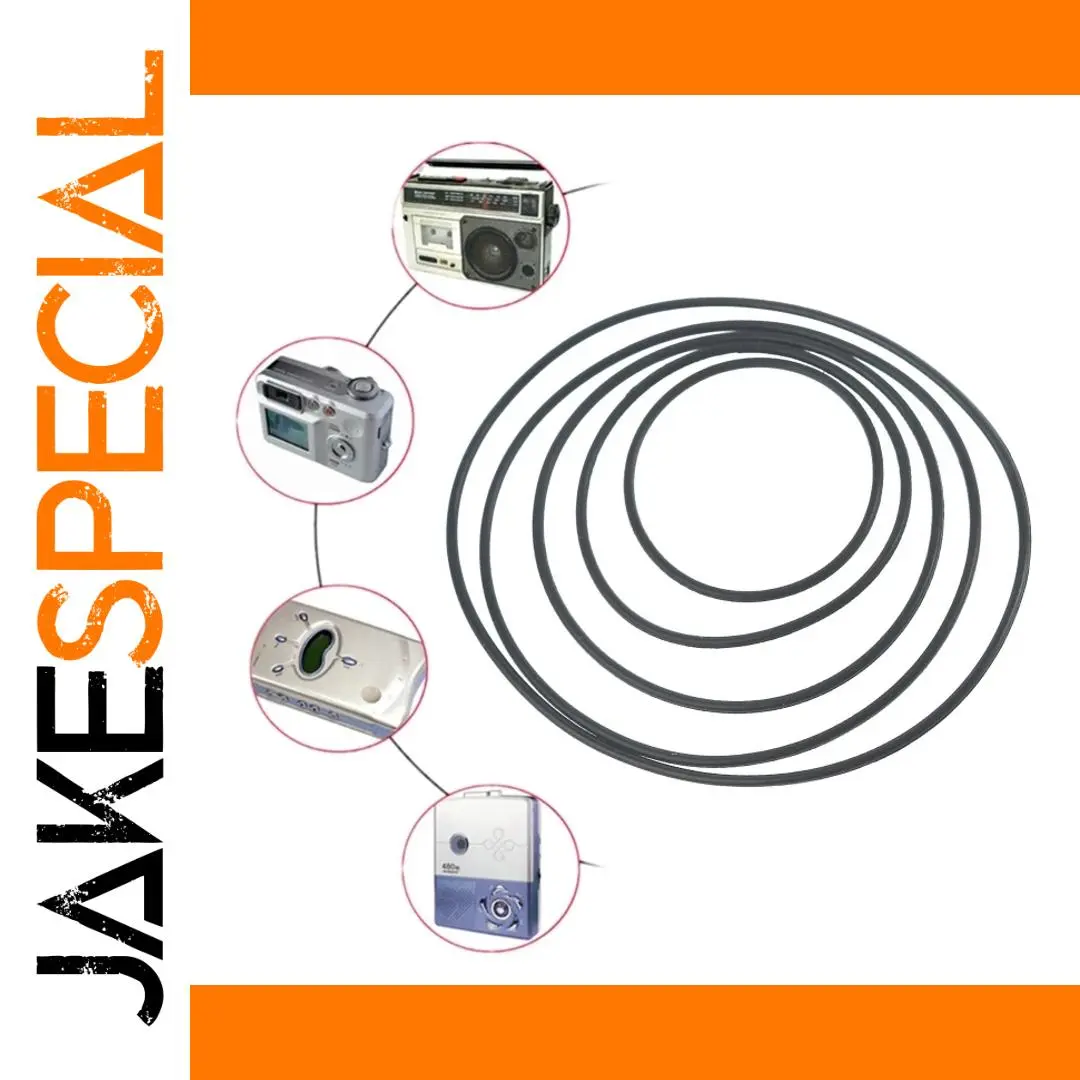 2PCS Universal Rubber Drive Repair Belts for Recorders 1 2PCS Universal Rubber Drive Repair Belts for Recorders