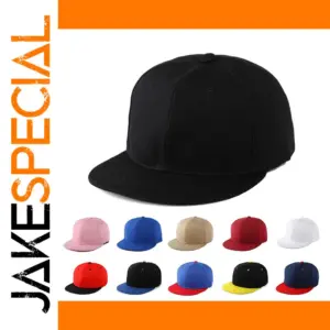 Unisex Flat Peak Casual Baseball Cap