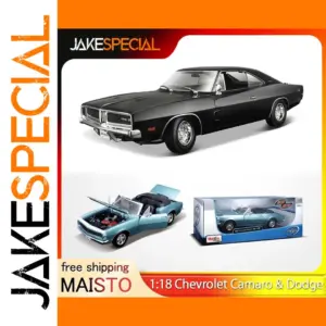 Maisto 1:18 Chevrolet Camaro SS 396 & Dodge Charger R/T Collectible Models