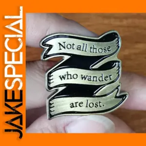 Not All Who Wander Brooch Pins Enamel Badge