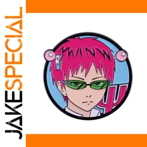 The Disastrous Life of Saiki K Badge Pin Round Metal Accessory