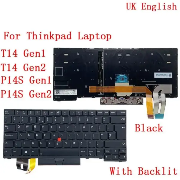 Backlit Keyboard for Lenovo ThinkPad T14 P14s - Image 8