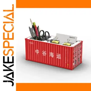 Red Shipping Container Desk Organizer