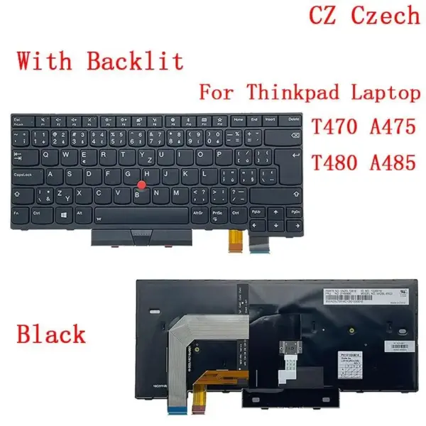 Lenovo ThinkPad Backlit Keyboard for T470/T480 and More - Image 14