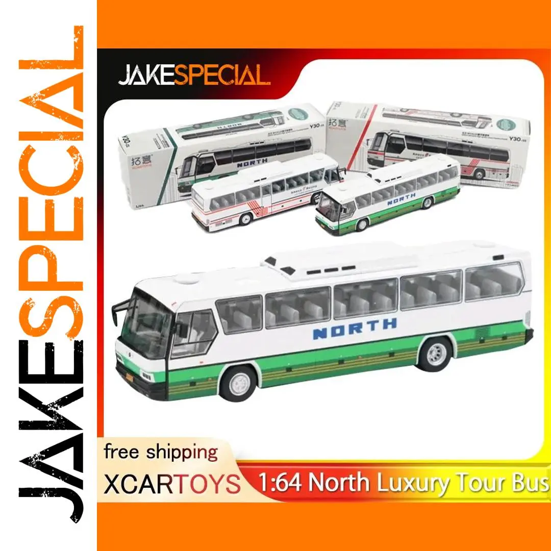 XCARTOYS 1:64 North Luxury Tour Bus Diecast Model 1 XCARTOYS 1:64 North Luxury Tour Bus Diecast Model