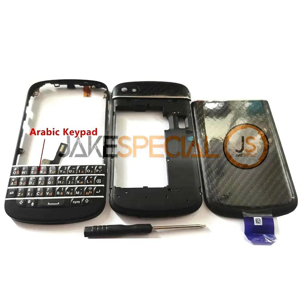 Black Q10 Full Housing and Keypad Replacement for Blackberry Q10 3 Black Q10 Full Housing and Keypad Replacement for Blackberry Q10 - Image 3