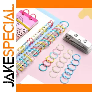 Colorful Loose Leaf Binder Rings Set